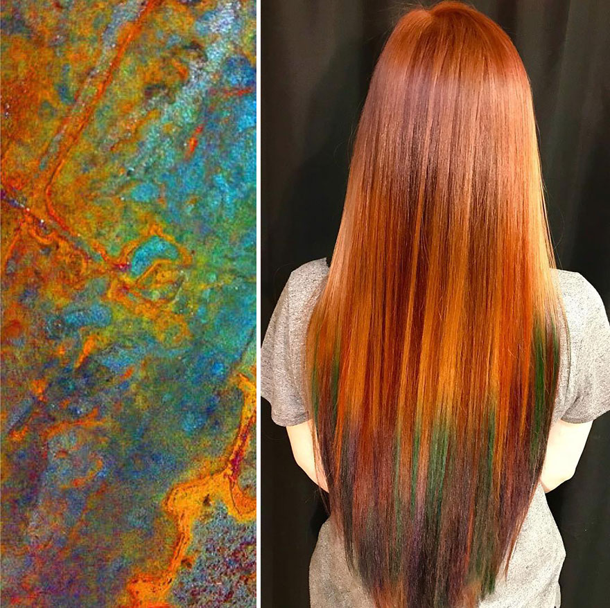 Hairdresser Is Inspired By Nature To Create Colored Hair And The Result Is Incredible