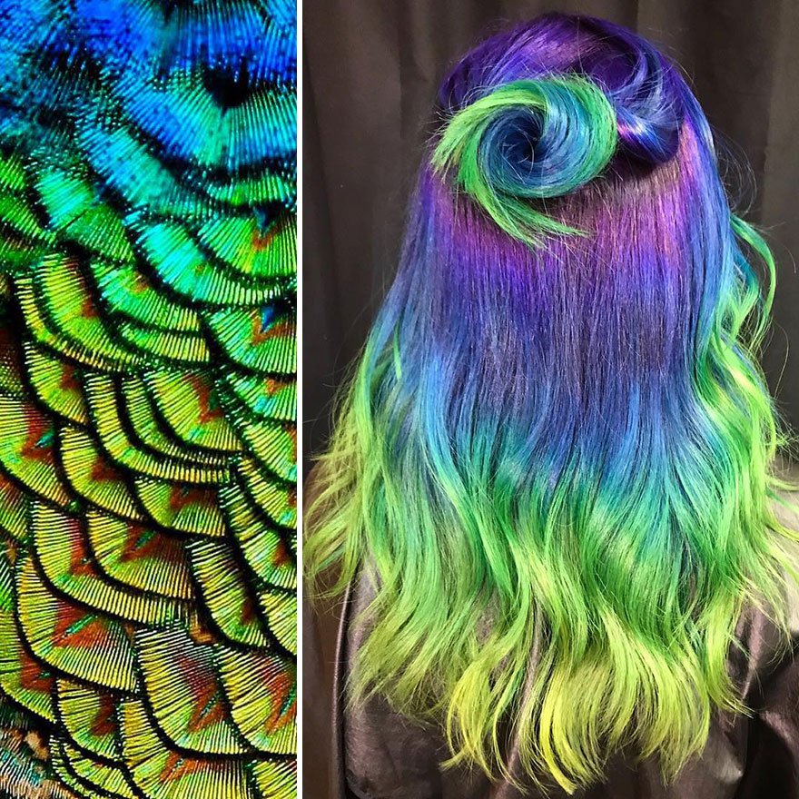 Hairdresser Is Inspired By Nature To Create Colored Hair And The Result Is Incredible