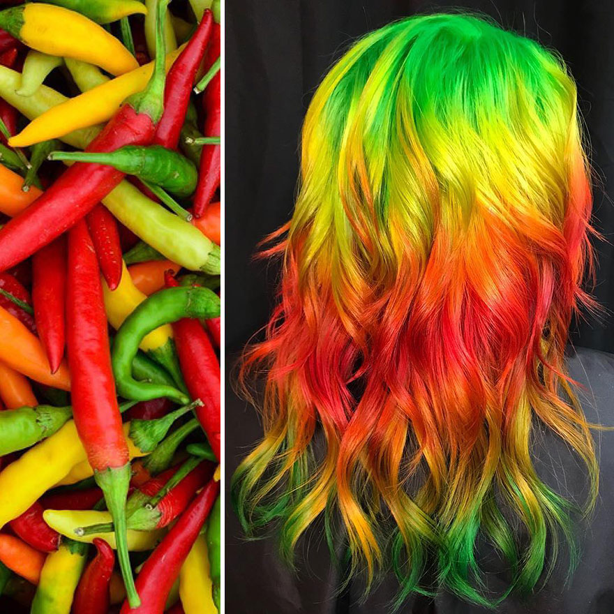 Hairdresser Is Inspired By Nature To Create Colored Hair And The Result Is Incredible