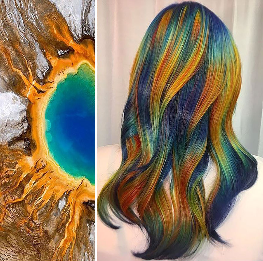 Hairdresser Is Inspired By Nature To Create Colored Hair And The Result Is Incredible