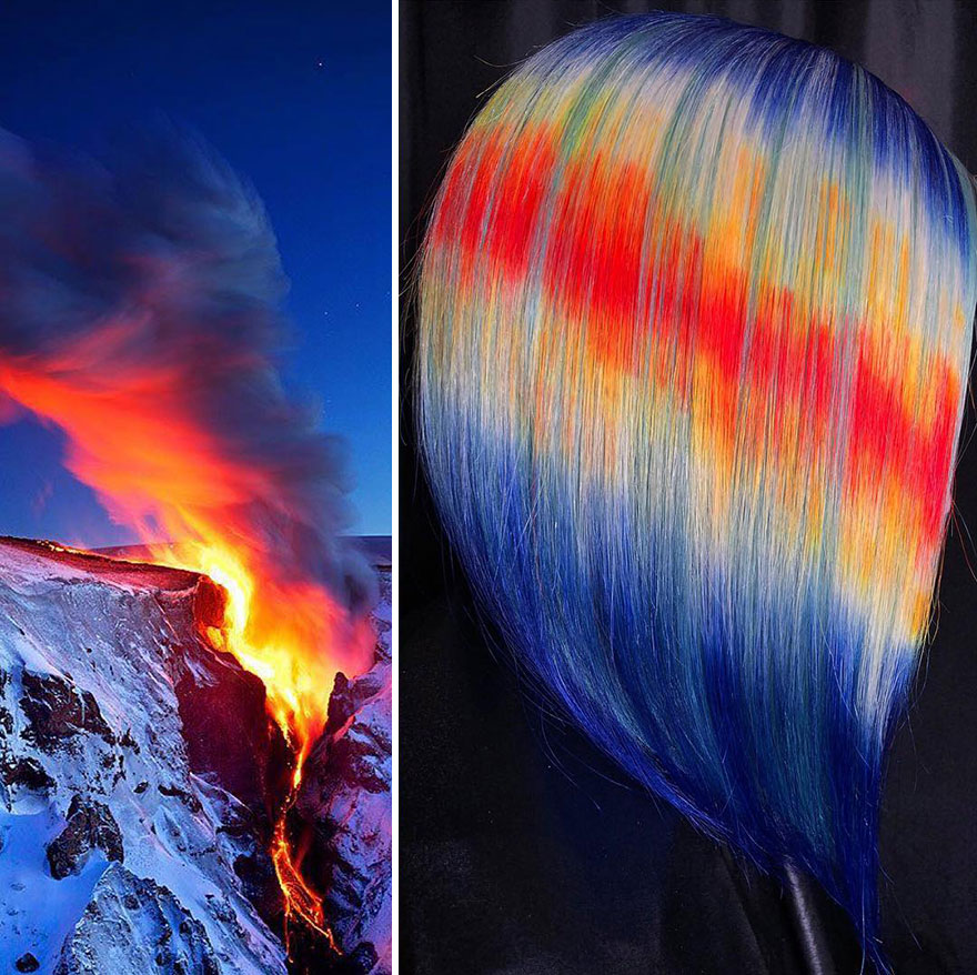 Hairdresser Is Inspired By Nature To Create Colored Hair And The Result Is Incredible