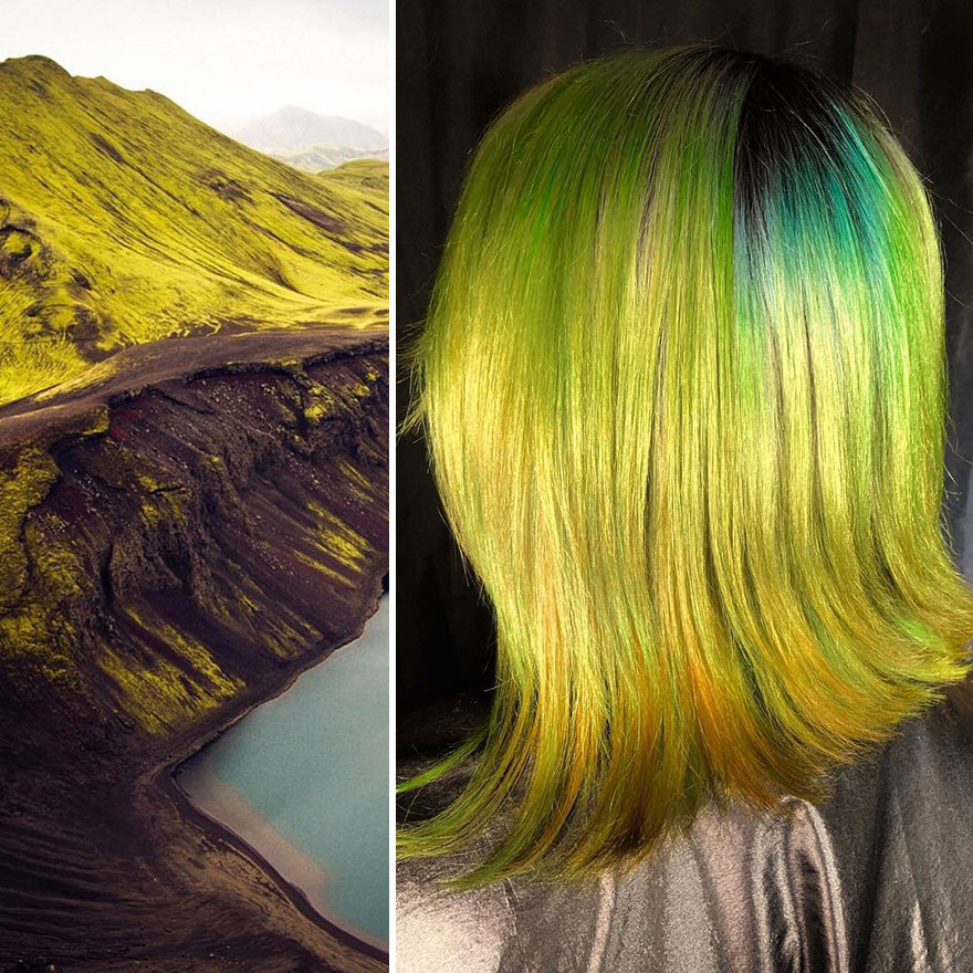 Hairdresser Is Inspired By Nature To Create Colored Hair And The Result Is Incredible