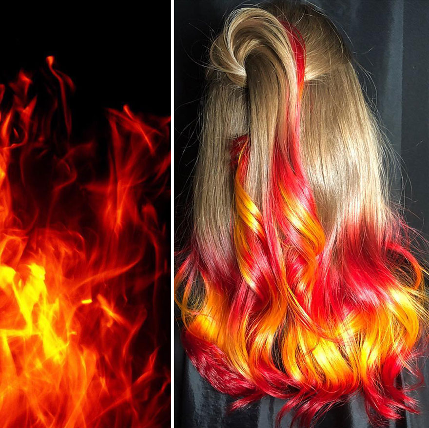 Hairdresser Is Inspired By Nature To Create Colored Hair And The Result Is Incredible
