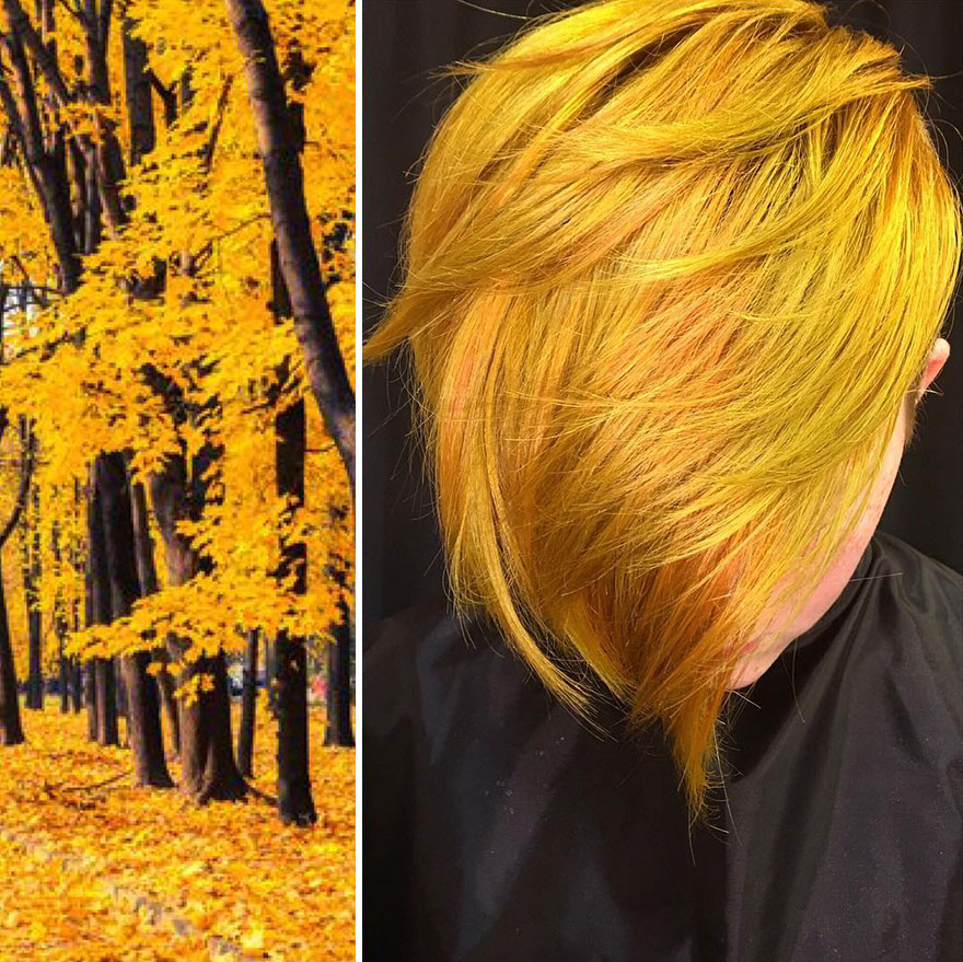 Hairdresser Is Inspired By Nature To Create Colored Hair And The Result Is Incredible