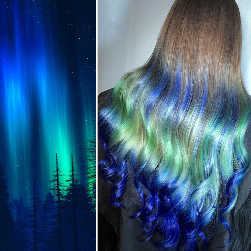 Hairdresser Is Inspired By Nature To Create Colored Hair And The Result Is Incredible