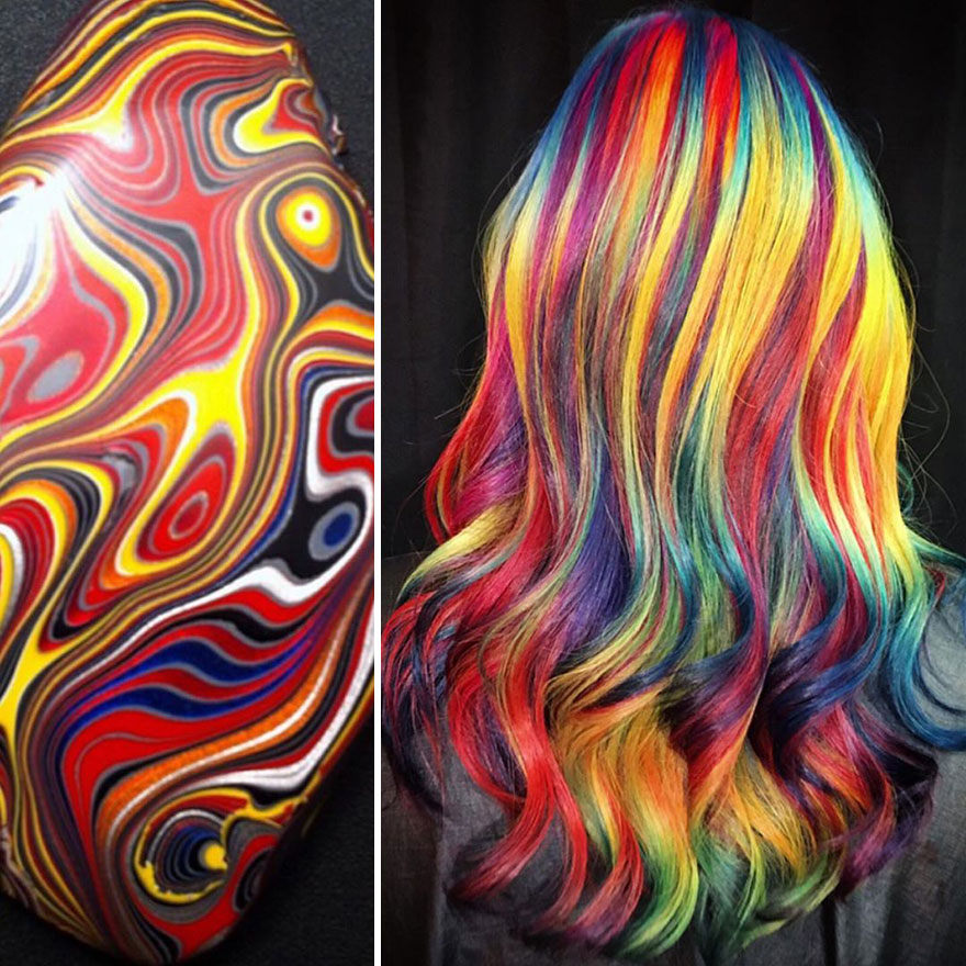 Hairdresser Is Inspired By Nature To Create Colored Hair And The Result Is Incredible
