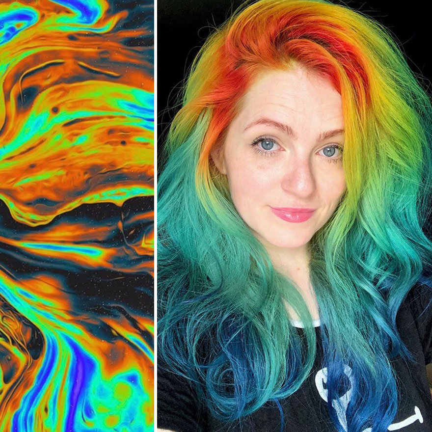 Hairdresser Is Inspired By Nature To Create Colored Hair And The Result Is Incredible