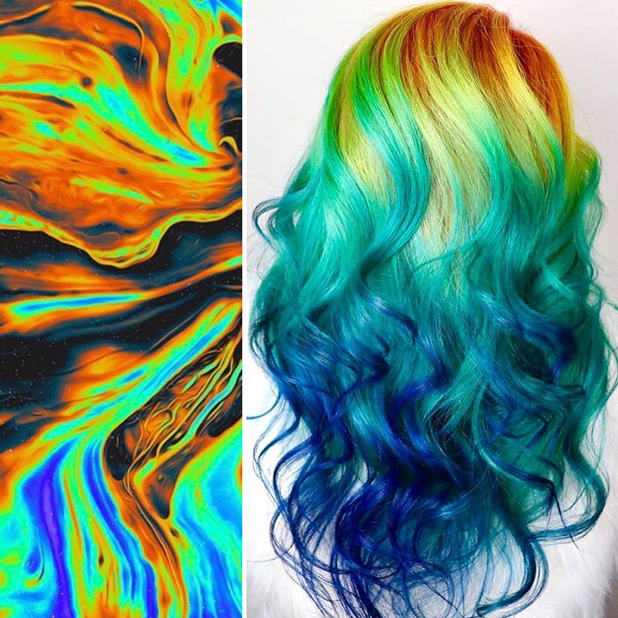 Hairdresser Is Inspired By Nature To Create Colored Hair And The Result Is Incredible