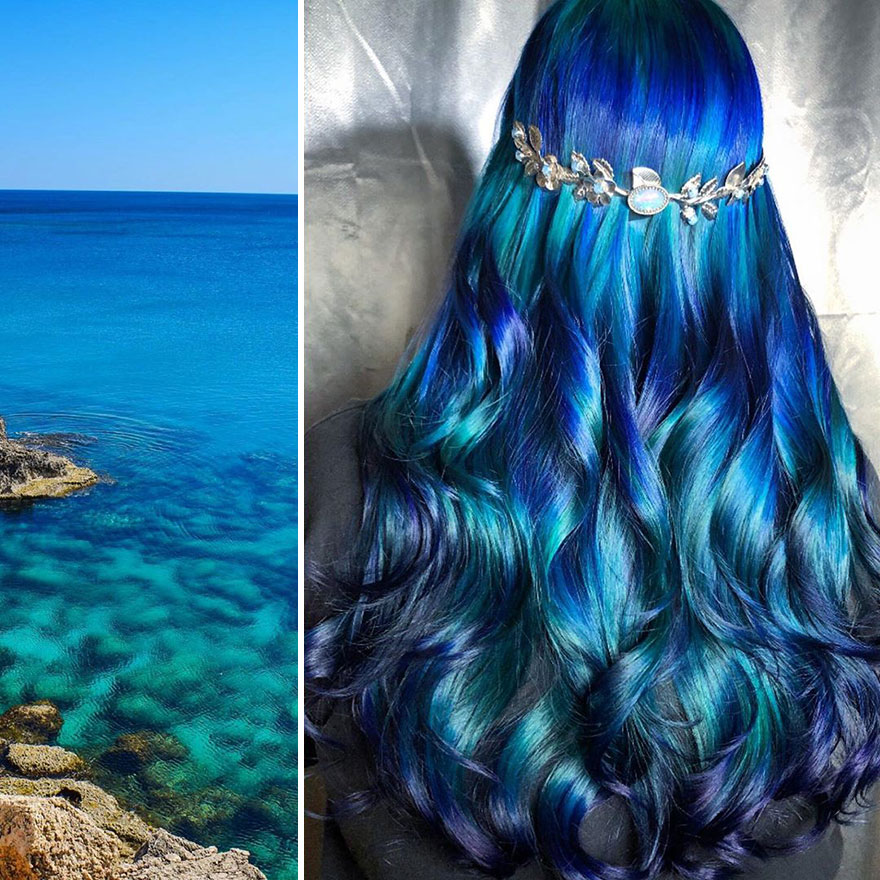Hairdresser Is Inspired By Nature To Create Colored Hair And The Result Is Incredible