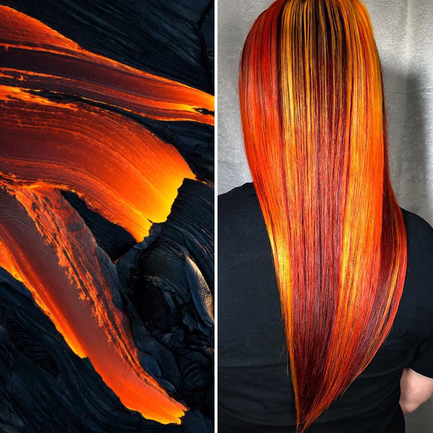 Hairdresser Is Inspired By Nature To Create Colored Hair And The Result Is Incredible
