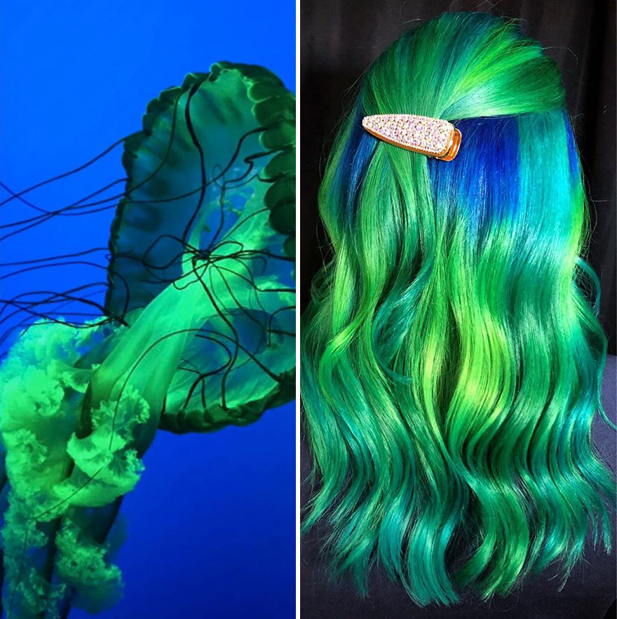 Hairdresser Is Inspired By Nature To Create Colored Hair And The Result Is Incredible
