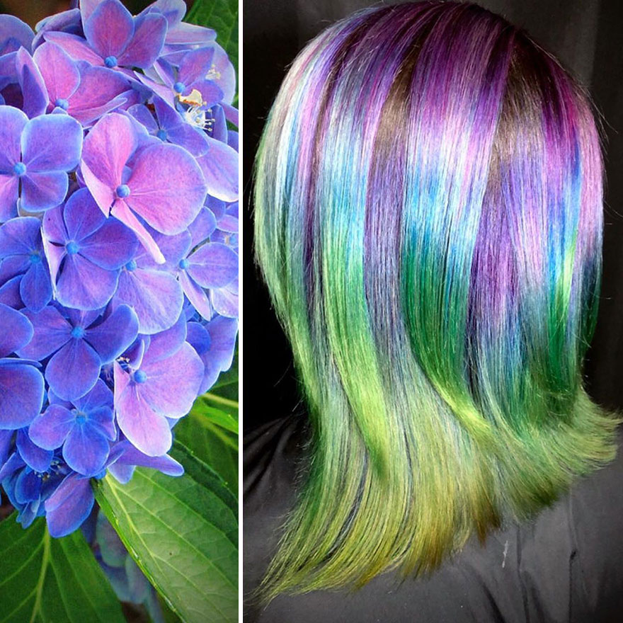 Hairdresser Is Inspired By Nature To Create Colored Hair And The Result Is Incredible
