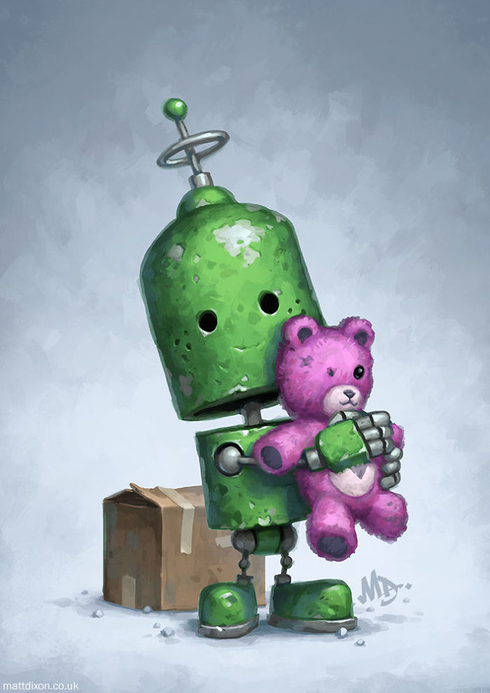 Lonely Robots Enjoying The Quiet Wonder Of The World