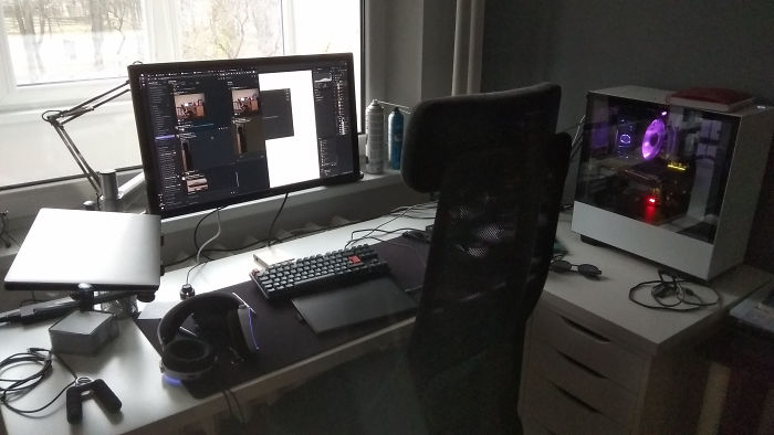 Gaming Station Reimagined Into A Work Place