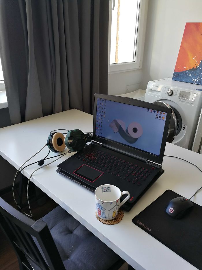 I Can Now Work And Wash My Clothes At The Same Time - A Dream Come True