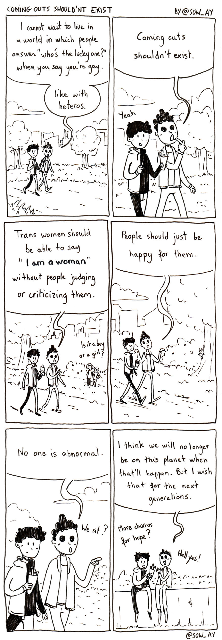 I Draw About Lgbt+ Lives And Issues To Let People Know That They Are Not Alone