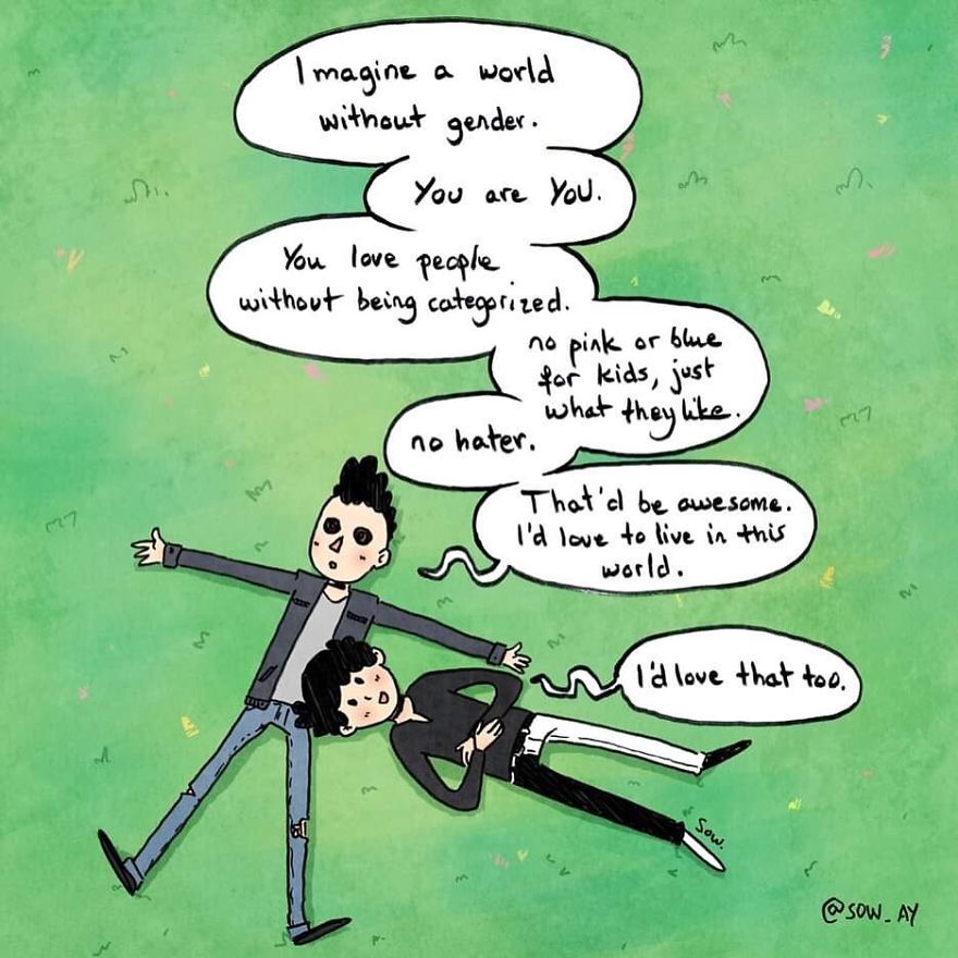 I Draw About Lgbt+ Lives And Issues To Let People Know That They Are Not Alone