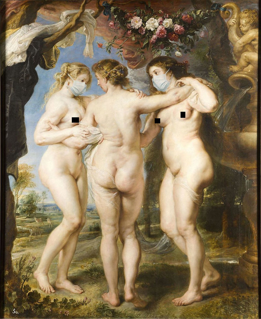 The Three Graces By Peter Paul Rubens, 1666
