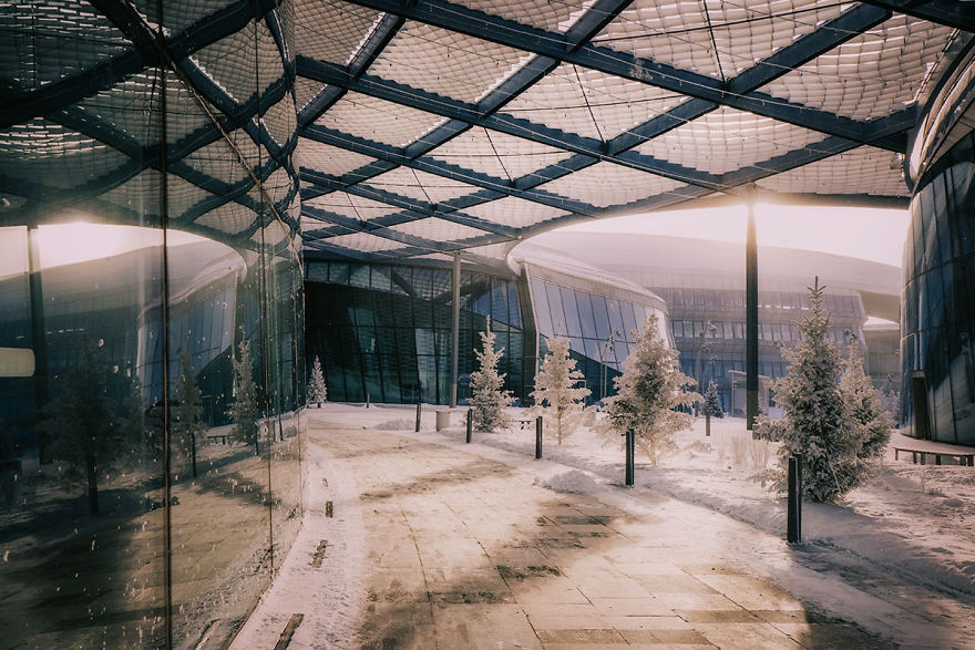 I Visited Nur-Sultan - The Cosmic Capital City Of Kazakhstan During Foggy Winter Time And I Felt Like I Landed On The Other Planet.
