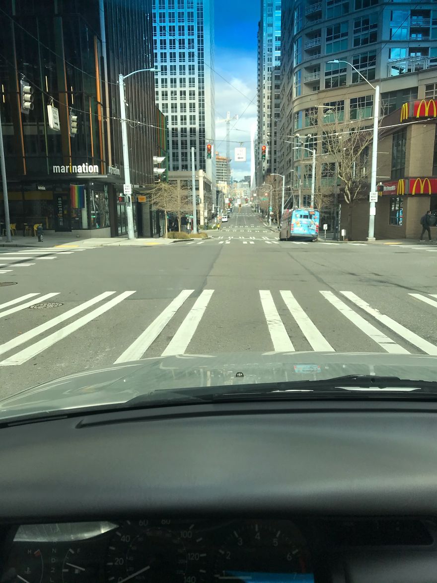 Downtown Seattle 3/13/2020 3:35pm Covid19 Commute