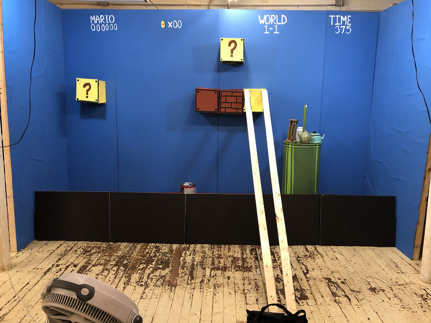 I Built A Life Size Super Mario Bros Set During Quarantine