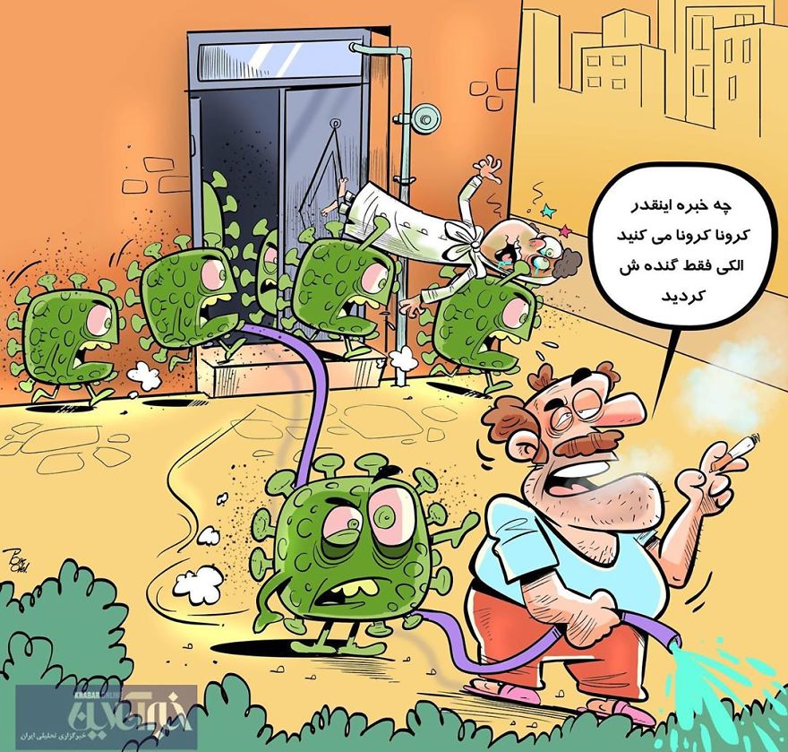 Iranian Artist Makes Impactful Cartoons To Reflect On The Coronavirus