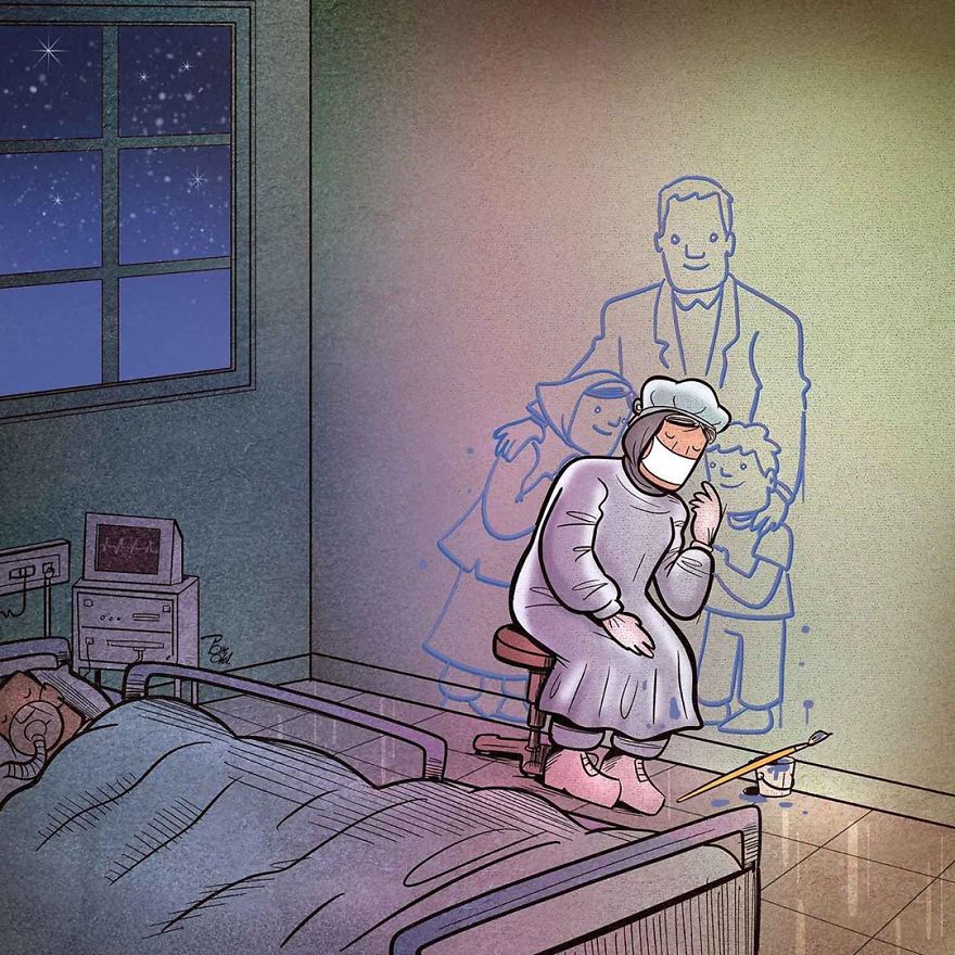 Iranian Artist Makes Impactful Cartoons To Reflect On The Coronavirus