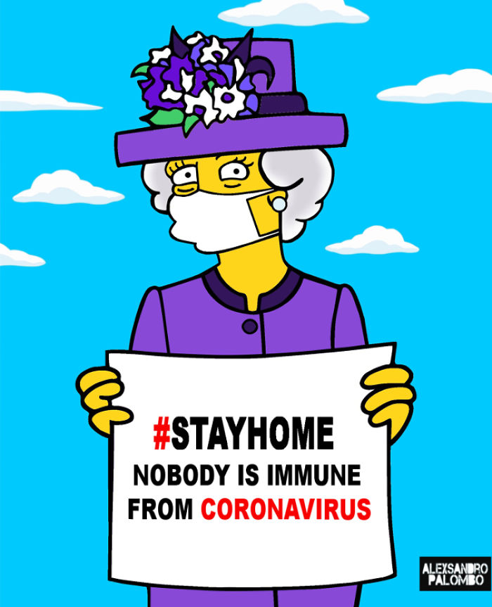 The Simpsons, Family Guy, And Royal Families Encourage People To Stay At Home To Stop Coronavirus