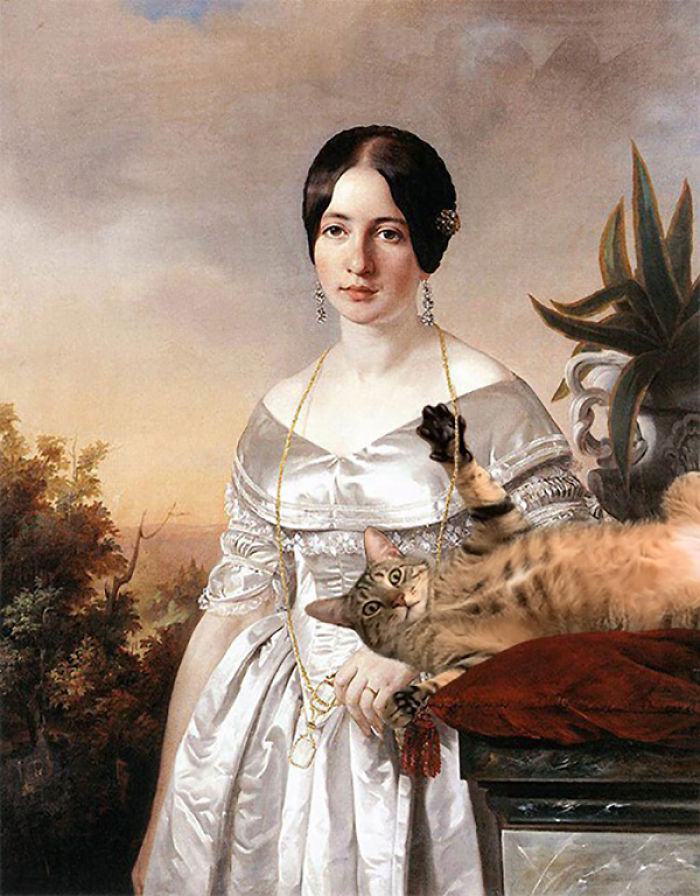 "Lady With A Lorgnette" With Giorgio, József Borsos