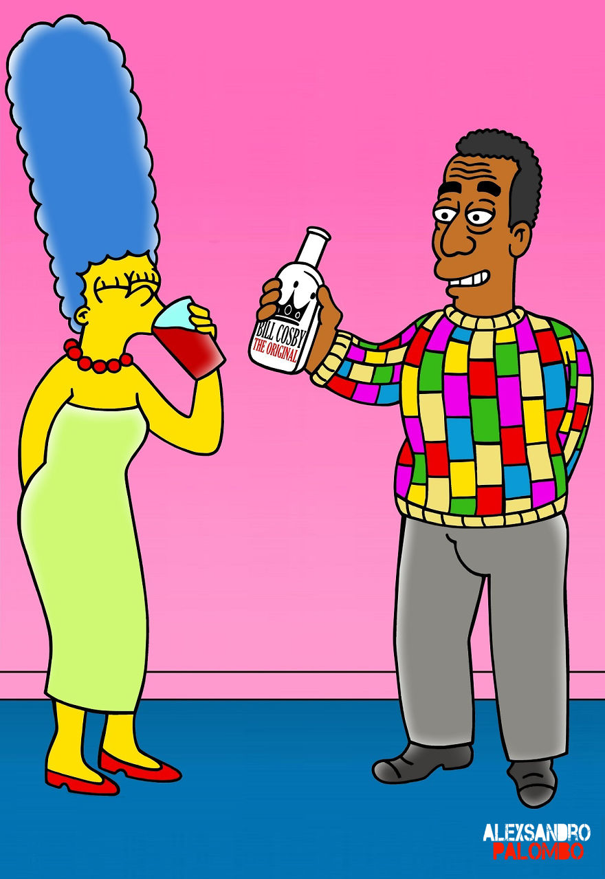 Marge Simpson As Victim Of Abuse