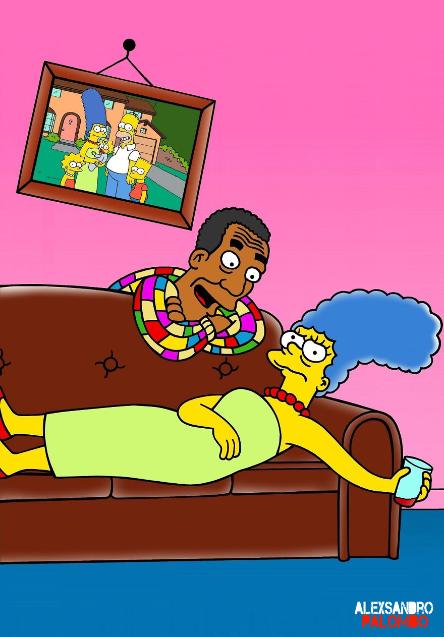 Marge Simpson As Victim Of Abuse