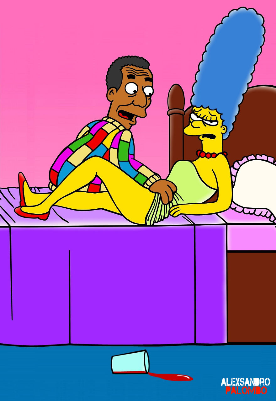 Marge Simpson As Victim Of Abuse