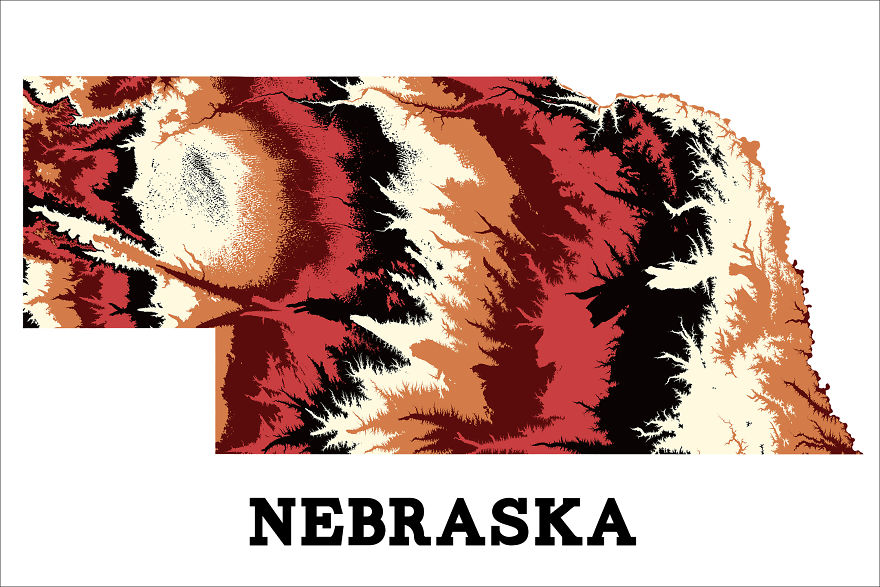 I'm Making Artistic Interpretations Of The Topography Of Each Us State. I'm Making Artistic Interpretations Of The Topography Of Each Us State.