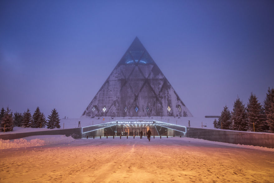 I Visited Nur-Sultan - The Cosmic Capital City Of Kazakhstan During Foggy Winter Time And I Felt Like I Landed On The Other Planet.