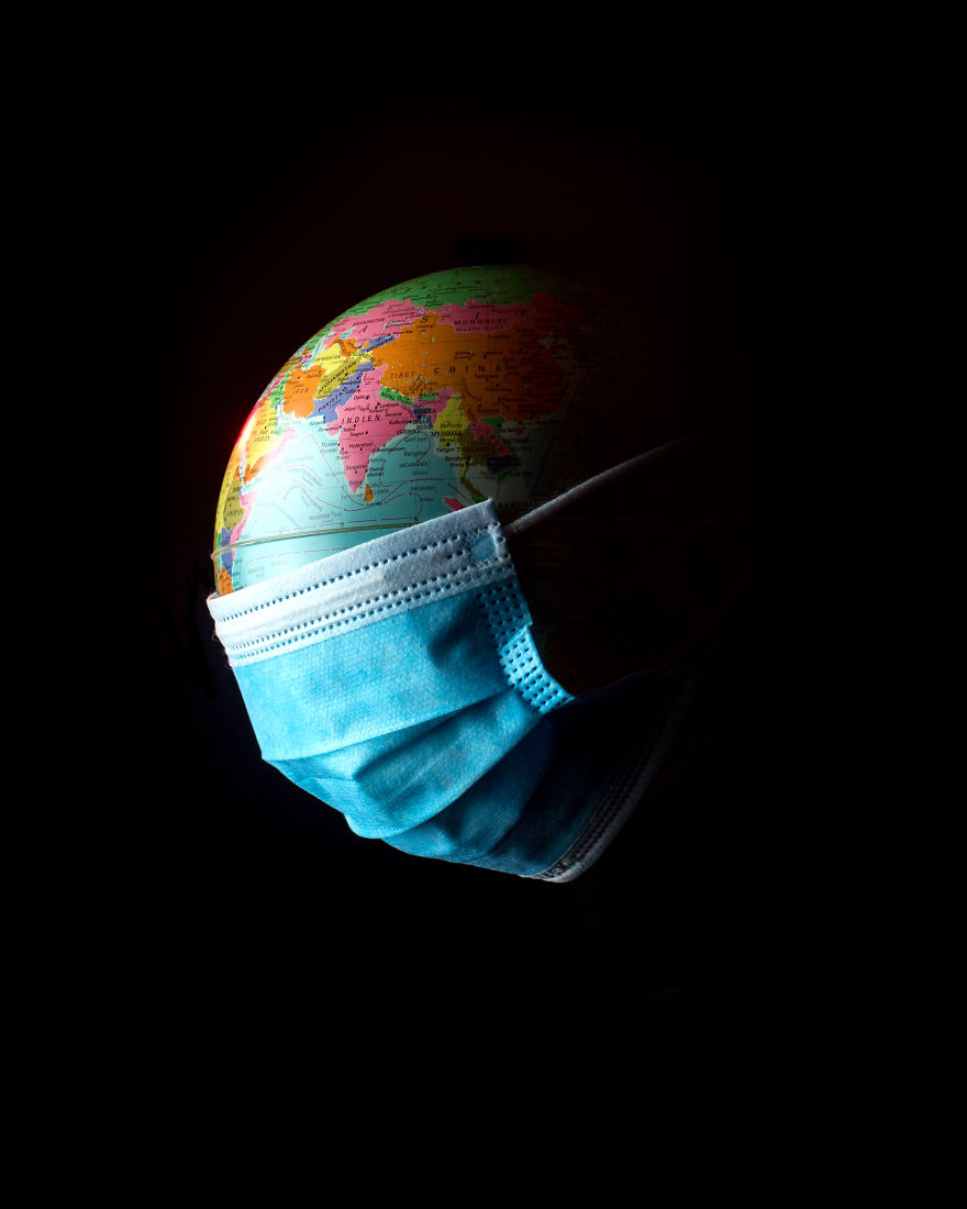 I Made A Photo Of Planet Earth With A Mask Because Of Coronavirus I Made A Photo Of Planet Earth With A Mask Because Of Coronavirus