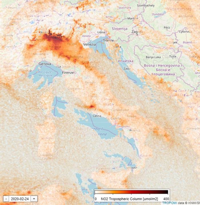Satellite Images Reveal A Dramatic Drop In Pollution During The Coronavirus Quarantine Satellite Images Reveal A Dramatic Drop In Pollution During The Coronavirus Quarantine