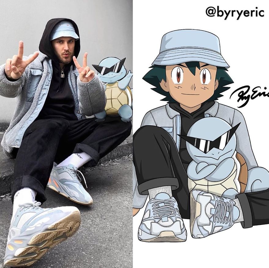 Ash And Squirtle From Pokemon