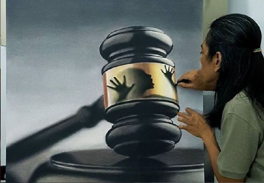 Veri Apriyatno - Amazing Oil Painting That Illustrates The Nomads And The Final Destination (Latest Painting Series)