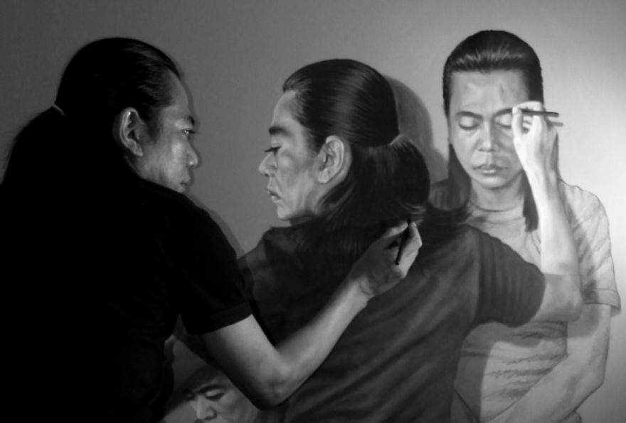 Veri Apriyatno - Amazing Oil Painting That Illustrates The Nomads And The Final Destination (Latest Painting Series)