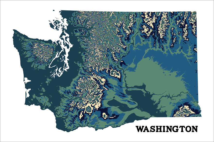 I'm Making Artistic Interpretations Of The Topography Of Each Us State. I'm Making Artistic Interpretations Of The Topography Of Each Us State.