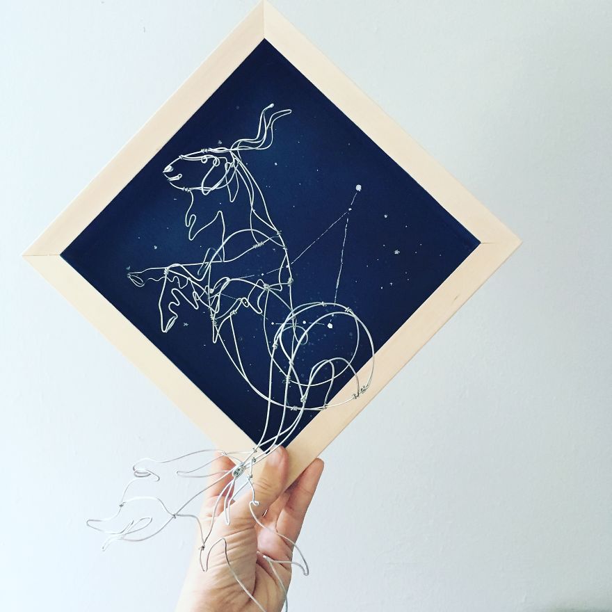 Wire Taxidermy Capricorn