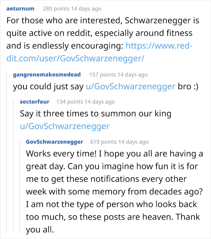 People Notice That Arnold Schwarzenegger Is Super Wholesome On Reddit, And Here Are 9 Examples People Notice That Arnold Schwarzenegger Is Super Wholesome On Reddit, And Here Are 9 Examples