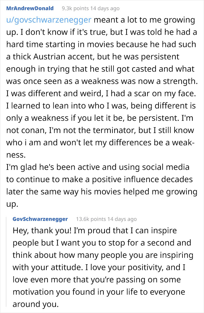 People Notice That Arnold Schwarzenegger Is Super Wholesome On Reddit, And Here Are 9 Examples People Notice That Arnold Schwarzenegger Is Super Wholesome On Reddit, And Here Are 9 Examples