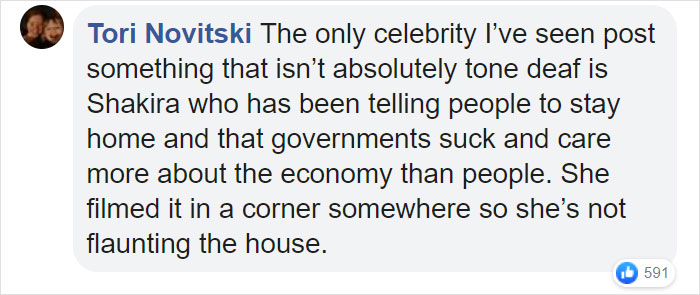 Celebrities Are Sharing Their Quarantine Experiences, Some People Find It Offensive Celebrities Are Sharing Their Quarantine Experiences, Some People Find It Offensive