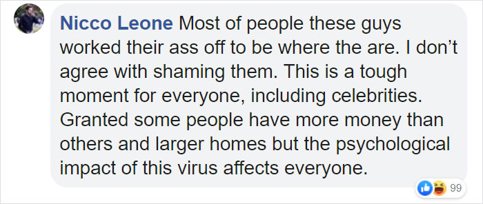 Celebrities Are Sharing Their Quarantine Experiences, Some People Find It Offensive Celebrities Are Sharing Their Quarantine Experiences, Some People Find It Offensive