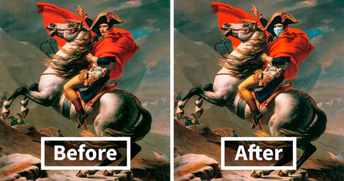 I Reimagine Famous Paintings To See What They’d Look Like If They Were Painted During The Coronavirus Crisis (37 Pics)