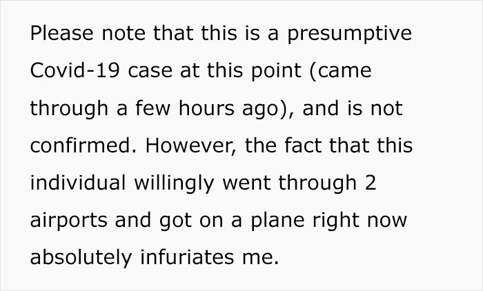 Angry Radiologist Asks To Share His Message After A Potential Coronavirus Carrier Takes A Plane Full Of People Angry Radiologist Asks To Share His Message After A Potential Coronavirus Carrier Takes A Plane Full Of People