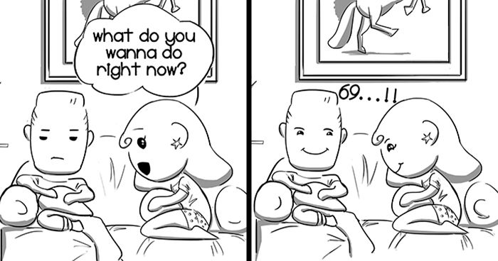 I Illustrated My Relationship With My Fiancée In These 14 Cute And Funny Comics