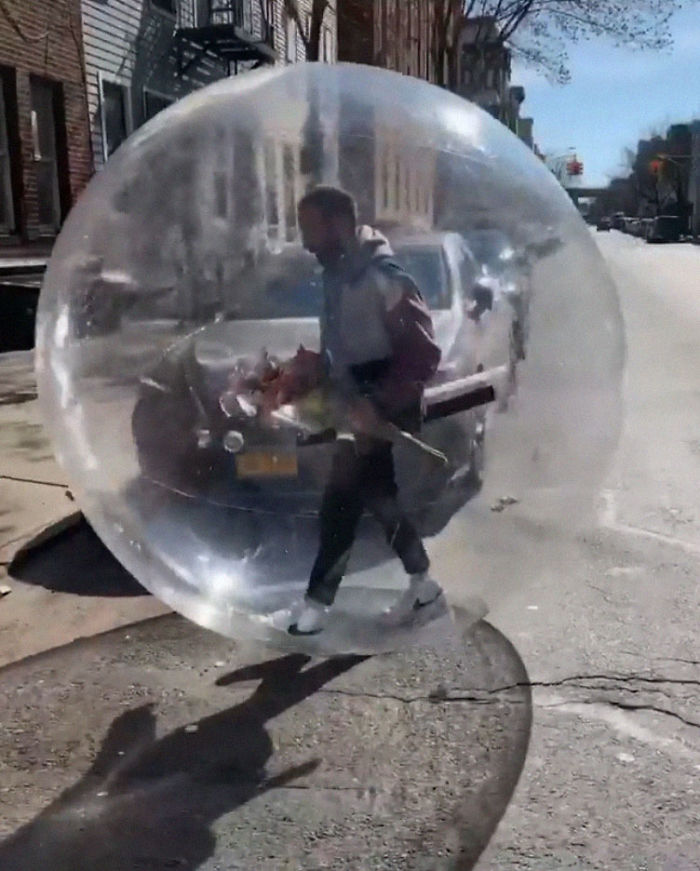Remember The Drone Guy Who Asked Out A Girl Dancing On A Roof? He Finally Met Her In A Giant Inflatable Ball Remember The Drone Guy Who Asked Out A Girl Dancing On A Roof? He Finally Met Her In A Giant Inflatable Ball