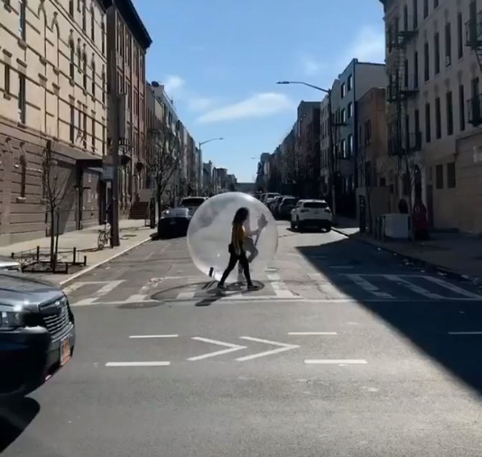 Remember The Drone Guy Who Asked Out A Girl Dancing On A Roof? He Finally Met Her In A Giant Inflatable Ball Remember The Drone Guy Who Asked Out A Girl Dancing On A Roof? He Finally Met Her In A Giant Inflatable Ball